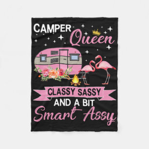 Camping-Königin Cly Sy Smart Y Camping Rv Geschenk Fleecedecke
