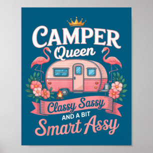 Camping-Königin Cly Sy Smart Y Camping-Wohnmobil F Poster
