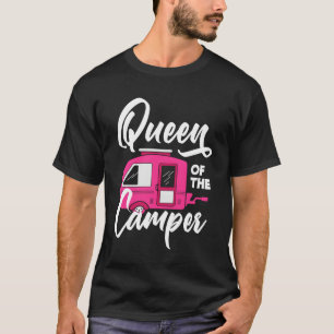 Camping-Königin Frauen Mädchen Camping lustig T-Shirt