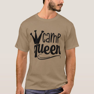 Camping-Königin Mädchen T-Shirt