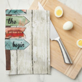 Camping Kostenvoranschlag Direktes Wasserfarbensym Geschirrtuch (Viertel Falte)