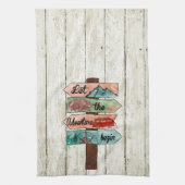 Camping Kostenvoranschlag Direktes Wasserfarbensym Geschirrtuch (Vertikal)