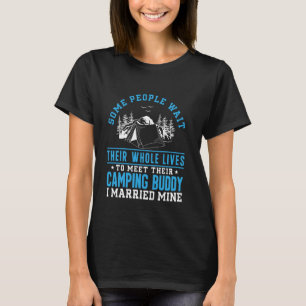 Camping-Kumpels Ehemann Ehefrau Passende Paare Cam T-Shirt
