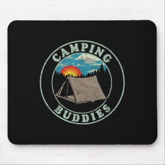 Camping-Kumpels! Lustiges Retro-Shirt für Camper-F Mousepad
