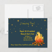 Camping laden einladungspostkarte (Vorne/Hinten)