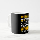 Camping-Lagerfeuer-Camp-Leben-Wald-Camper Kaffeetasse (Vorderseite Links)