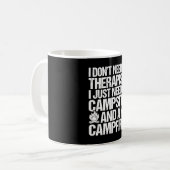 Camping-Lagerfeuer Camping-Leben Wald Camper Kaffeetasse (Vorderseite Links)