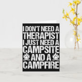 Camping-Lagerfeuer Camping-Leben Wald Camper Karte (Gelbe Blume)