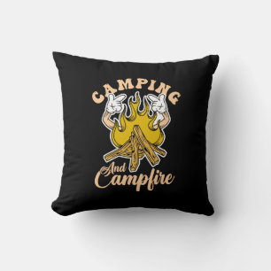 Camping & Lagerfeuer – Cooles Camping Draußen Lage Kissen