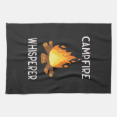 Camping - Lagerfeuer-Flüsterer Geschirrtuch (Horizontal)