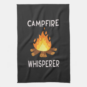 Camping - Lagerfeuer-Flüsterer Geschirrtuch