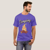 Camping-Lagerfeuer-Junge T-Shirt (Vorne ganz)