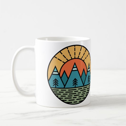 Camping Lagerfeuergebirge wandern, wandern Kaffeetasse (Links)