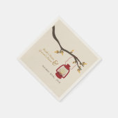 Camping Lantern Hochzeit im Herbst Napkins Serviette (Ecke)