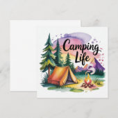 Camping-Leben Einladung (Vorne/Hinten)