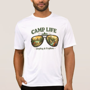 Camping-Leben Fühlt Sich Richtig Herren Performanc T-Shirt