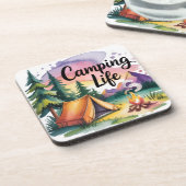 Camping-Leben Getränkeuntersetzer (Linke Seite)