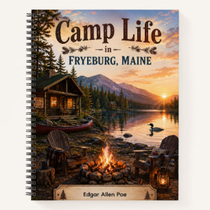 Camping-Leben in Fryeburg Maine Personalisiertes N Notizblock