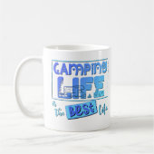 Camping Leben ist das beste Leben  Kaffeetasse (Links)