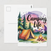 Camping-Leben Postkarte (Vorne/Hinten)