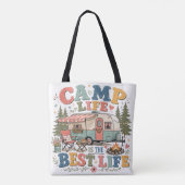 Camping-Leben Tasche (Rückseite)