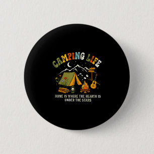Camping-Leben Zuhause ist dort, wo das Herz unter Button