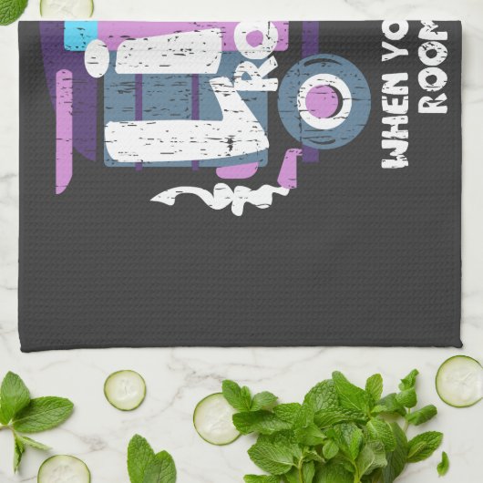 Camping - Lebensgestein Geschirrtuch (Gefaltet)