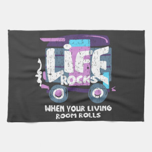 Camping - Lebensgestein Geschirrtuch