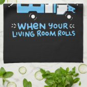 Camping - Lebensgestein Geschirrtuch (Gefaltet)