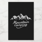 Camping Lebensmitteletikett (Einzelnes Label)