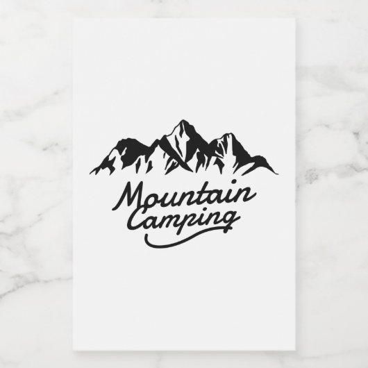 Camping Lebensmitteletikett (Einzelnes Label)