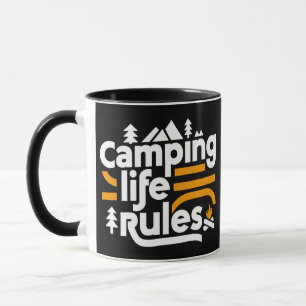 Camping Lebensregeln, Abenteuer Tasse