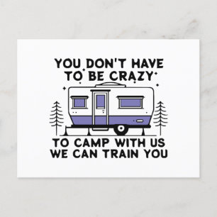 Camping Legend seit ewig Feiertagspostkarte