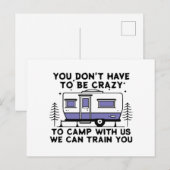 Camping Legend seit ewig Feiertagspostkarte (Vorne/Hinten)