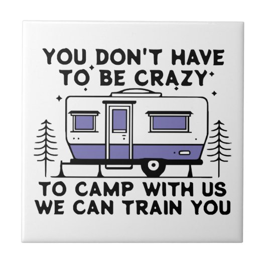 Camping Legend seit ewig Fliese (Vorderseite)