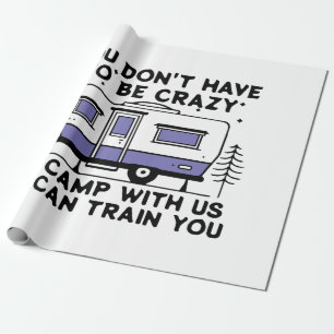 Camping Legend seit ewig Geschenkpapier