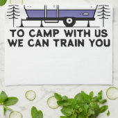 Camping Legend seit ewig Geschirrtuch (Gefaltet)