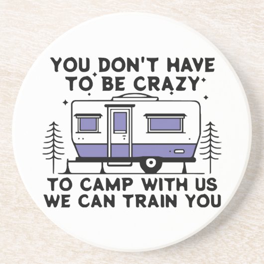 Camping Legend seit ewig Getränkeuntersetzer (Vorne)