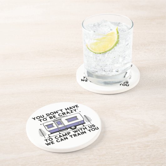 Camping Legend seit ewig Getränkeuntersetzer (Seite)