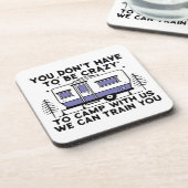 Camping Legend seit ewig Getränkeuntersetzer (Linke Seite)