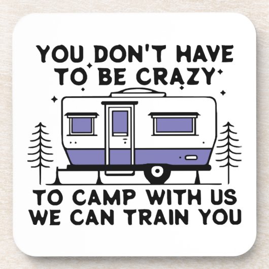 Camping Legend seit ewig Getränkeuntersetzer (Vorderseite)