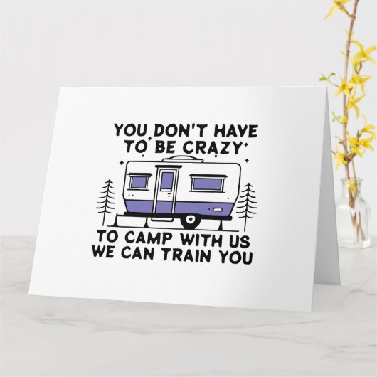 Camping Legend seit ewig Karte (Gelbe Blume)