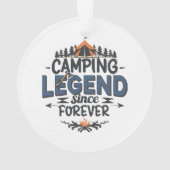 Camping Legend seit ewig Ornament (Rückseite)
