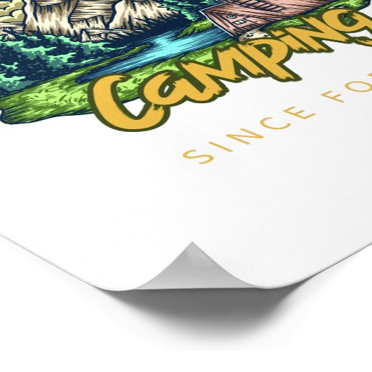 Camping Legend seit ewig Poster (Ecke)