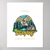 Camping Legend seit ewig Poster (Vorne)