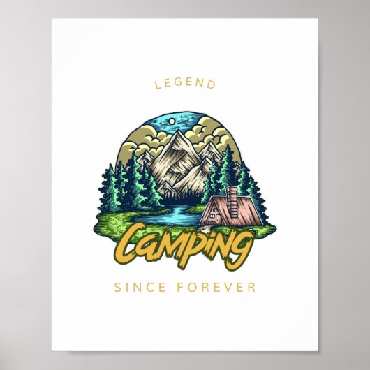 Camping Legend seit ewig Poster (Vorne)