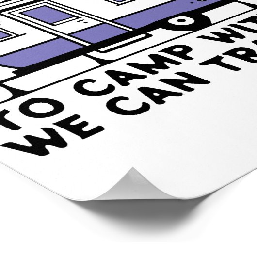 Camping Legend seit ewig Poster (Ecke)