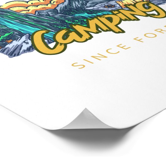 Camping Legend seit ewig Poster (Ecke)