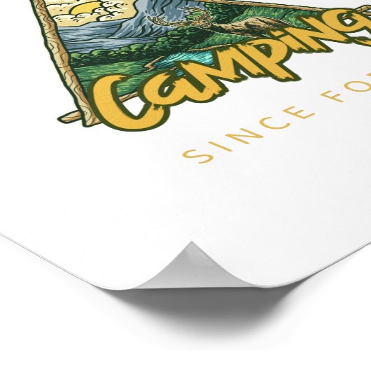 Camping Legend seit ewig Poster (Ecke)