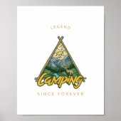 Camping Legend seit ewig Poster (Vorne)
